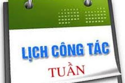 LỊCH CÔNG TÁC TUẦN 33